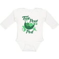 thumbnail image 3 of Inktastic Two Peas in a Pod with Faces Boys or Girls Long Sleeve Baby Bodysuit, 3 of 5