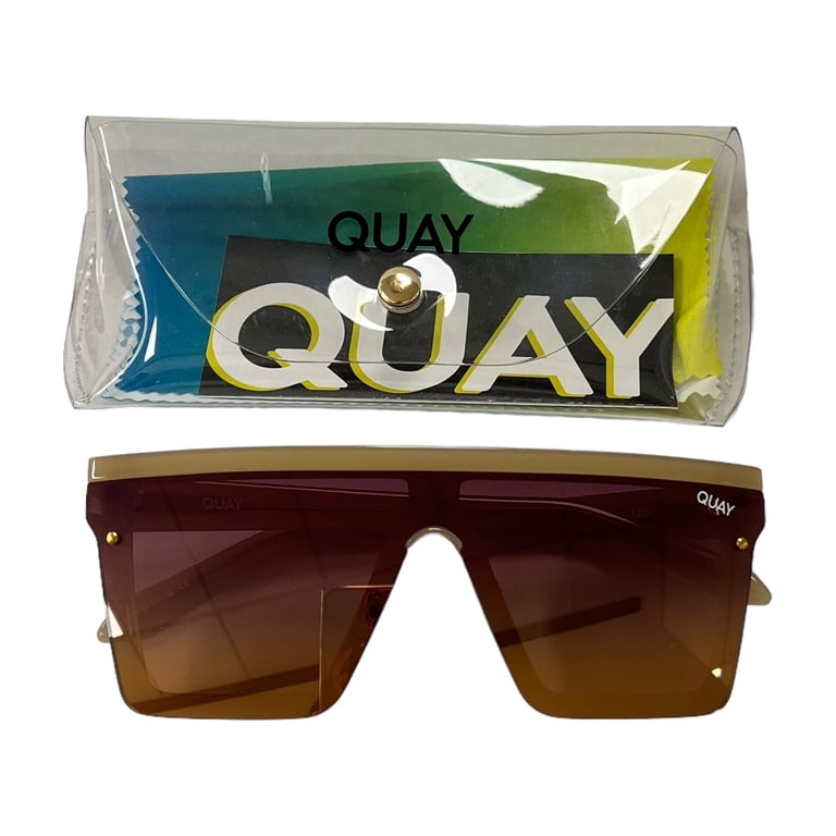 Quay Australia Hindsight Shield Sunglasses 51MM Ivory Purple  display picture 1