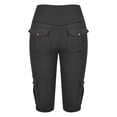 thumbnail image 3 of Women's Shorts Biker Shorts Women High Waisted Short Leggings Knee Length Womens Gym Workout Long Shorts,Black Women's Shorts XXXL, 3 of 6