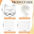 thumbnail image 2 of Therian Mask, kit de bricolaje, máscara Seenelling Blank para gatos con tela de fieltro, 2 of 6