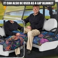 thumbnail image 5 of Whosucclay Sea Turtle Ocean Life Anti-Scratch Golf Cart Seat Towel Blanket Soft for EZGO Yamaha Club Car Icon, Thick Golf Cart Seat Cover, 5 of 7
