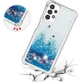 thumbnail image 5 of Slim Fit Phone Case for Samsung Galaxy A13, Glitter Liquid Quicksand Effect Silicone Soft TPU Case with Camera Lens and Screen Protection Cover for Galaxy A13 4G/5G,LSWT Blue, 5 of 14
