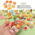 thumbnail image 2 of Uxcell Dollhouse Miniature Food, Cute Mixed Lattice Cookies Figures Toys Mini Resin Foods for Pretend Play Kitchen Cooking Game & Doll House Decor (Mixing Colors, 20pcs), 2 of 6