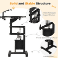 thumbnail image 5 of YODOLLA Electric Lift Dog Grooming Table With 24" Rotating Desktop Pet Grooming Table with Foldable Arm For Dogs at Home Tool Organizer and Wired Remote, Black, 5 of 9
