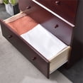thumbnail image 4 of Better Home Products Isabela Commode en Bois de Pin Massif à 5 Tiroirs en Acajou, 4 of 8