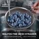 thumbnail image 5 of Juego de coladores de malla fina Walfos de acero inoxidable en 3 tamaños, 5 of 8