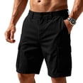 thumbnail image 2 of BRANROY Mens Multi‑Pocket Cargo Shorts - Lightweight Durable Fabric Casual Shorts, Ideal for Hiking Shorts, Beach Shorts, and Running Shorts for Summer Sports and Work,Black,L, 2 of 9