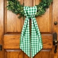 thumbnail image 3 of Plaid Wreath Sash for Front Door Seersucker Wreath Sash Burlap Garland Ribbon Accessories for Wreath Yard Doorway Indoor Outdoor Bridal Shower Home Decor,5 x 55in, 3 of 7