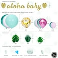 thumbnail image 2 of Flamingo Tropical Jungle Baby Shower Decorations Balloon Garland Arch Kit with Pink Green Balloons, 2 of 7