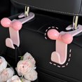 thumbnail image 2 of 2Pcs Car Hook Lightweight Trunk Seat Button Hook Hole-Free Interior Storage Hook Multi-Functional Water Cup Holder, 2 of 8
