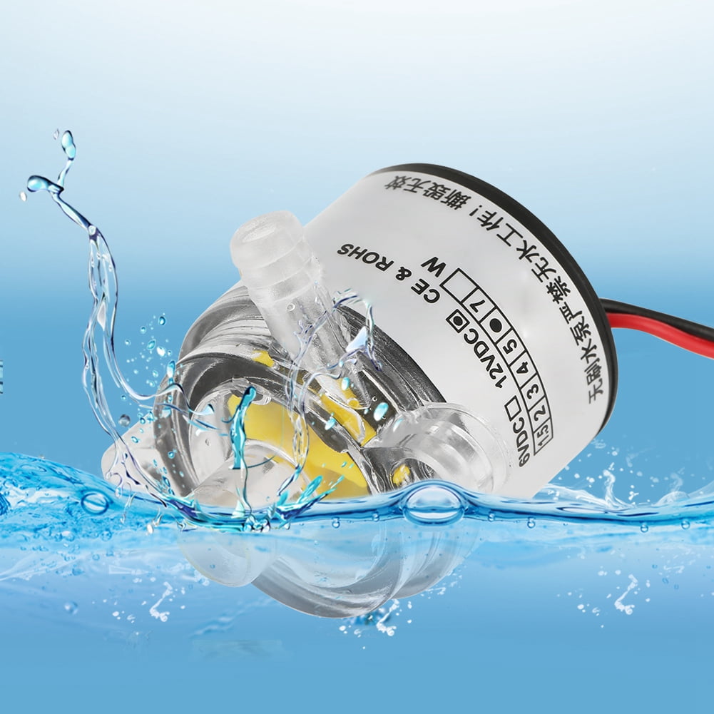 LYUMO Brushless Water Pump,1pc Mini 12V DC 6W Food Grade Submersible Brushless Water Pump 2L/min, 12V Pump