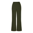 thumbnail image 6 of Diufon Women's Work Pants High Waisted Wide Leg Formal Business Suit Pants Casual Office Trousers with Pockets, 6 of 7