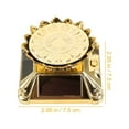 thumbnail image 2 of CTIRCHIU Solar Powered Jewelry Display Stand with Rotatable Golden Turntable - 1 Piece Elegant Showcase Rack, 2 of 5