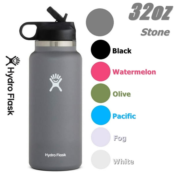 Hydro Flask 32OZ Wide Mouth 2.0 Water Bottle, Straw Lid, Multiple Colors - Stone, New Design