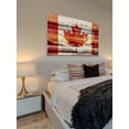 thumbnail image 4 of Parvez Taj "Canadian Leaf" Painting Print on White Wood, 4 of 7