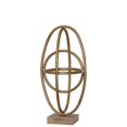 thumbnail image 1 of Four Interconnected Metal Orb On Square Base, Small, Gold, 1 of 1