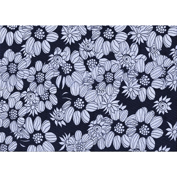 Ahgly Company Indoor Rectangle Patterned Midnight Blue Area Rugs, 7' x 10'