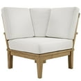 thumbnail image 5 of Modway Marina 6-Piece Solid Teak Wood Patio Sofa Sectional Set in Natural/White, 5 of 9