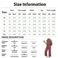thumbnail image 3 of Women's Mock Neck Two Piece Sets Summer Sleeveless Tank with Wide Leg Crop Pants Casual Vacation Lounge Outfits 2026 Orange M, 3 of 7
