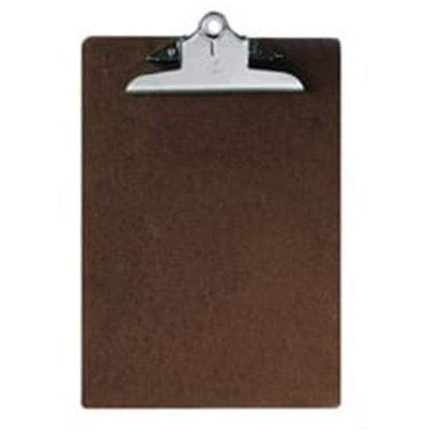 Skilcraft NSN2815918 Clipboard With 5.5 in. Metal Clip 9 in. x 12.5 in. Brown