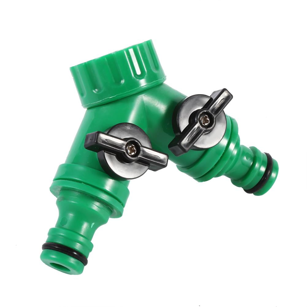 Y Tap Connector Fitting Irrigation Hose Pipe Garden Supply Watering Sprinkler
