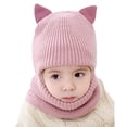thumbnail image 4 of Gorro de bebé de otoño e invierno de terciopelo grueso, gorro de lana resistente al viento, de 2 a 5 años, gorro de protección facial y para el cuello de una pieza para niños, 4 of 6