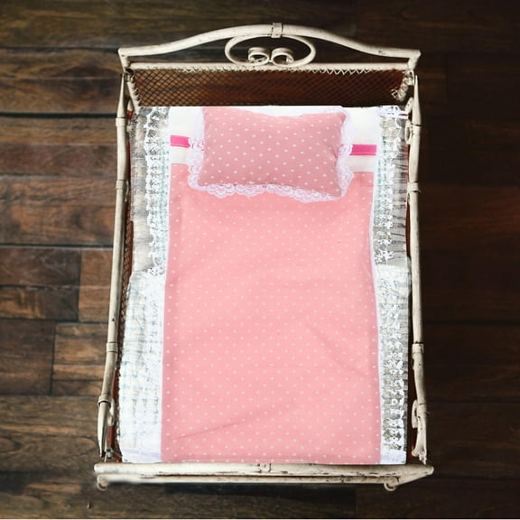 WEUVEB 1 Set of Dollhouse Bedding with Pillow for Kids Who Love Decorating