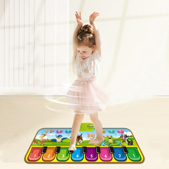 IBaodan Musical Toys Music Blanket For Kids Stepping On Piano Game Floor Mat Puzzle Early Education Toys Multi-functional Game Carpet Baby Crawling Mat Gifts For Kids Multi-color Plastic