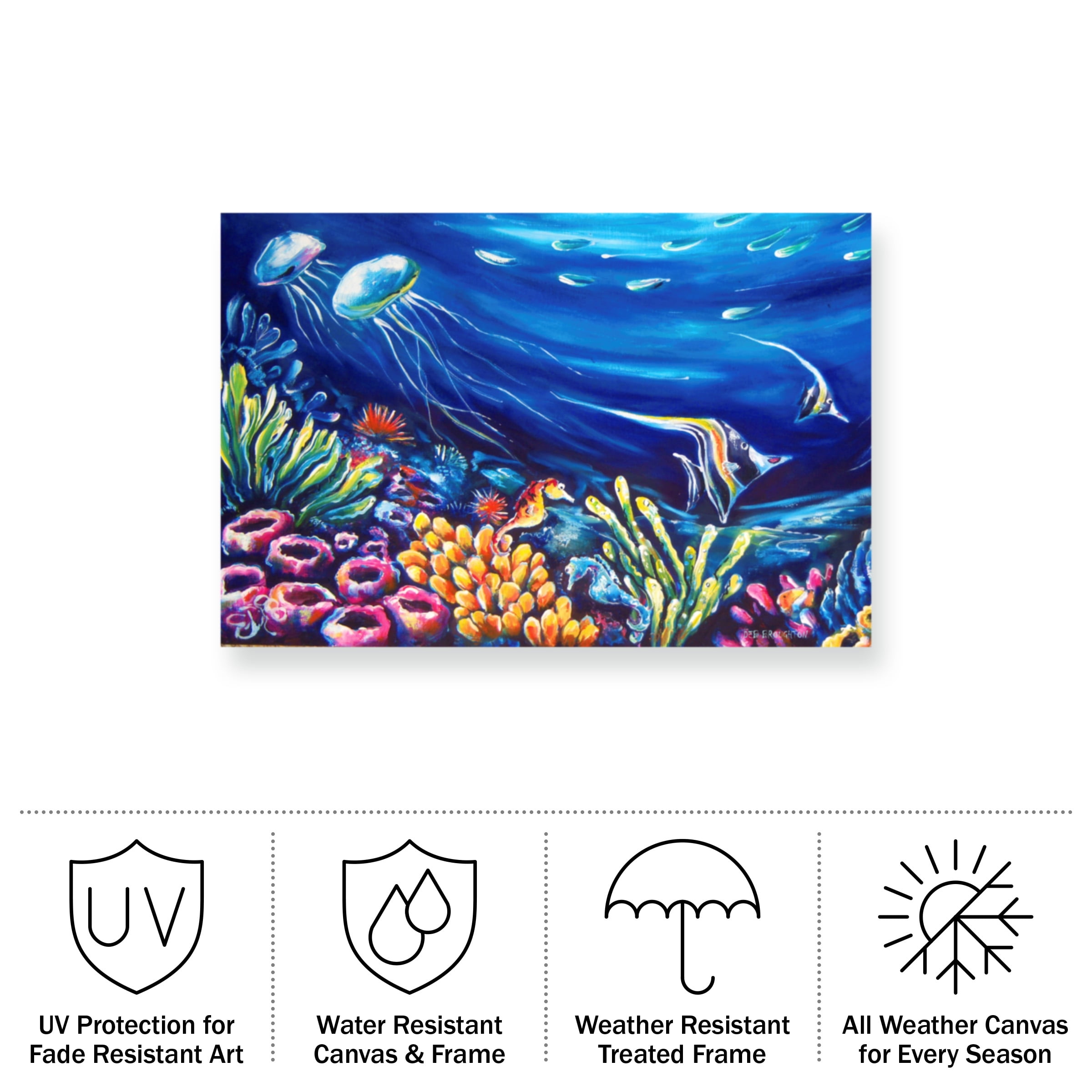 Deborah Broughton 'Reef Magic' Outdoor Canvas