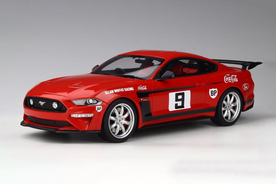 2013 FORD MUSTANG GT '13 Race Car CHRISTMAS ORNAMENT White/Blue/Red racing XMAS 