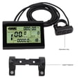 thumbnail image 3 of Electric Scooter Control Panel, SM Cable Lightweight Electric Scooter LCD Display Easy Using  for Cycling, 3 of 7