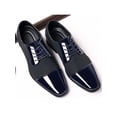 thumbnail image 3 of Frontwalk Mens Oxfords Wingtips Brogues Lace Up Dress Shoes Wedding Lightweight Leather Shoe Men Business Flats Navy Blue 8.5, 3 of 6
