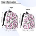 thumbnail image 4 of Balery Orchids Flowers Vintage Canvas Backpack for Men and Women - Large Capacity, Durable Travel Laptop Bag for School, Work, Hiking, and Outdoor Activities, 4 of 7