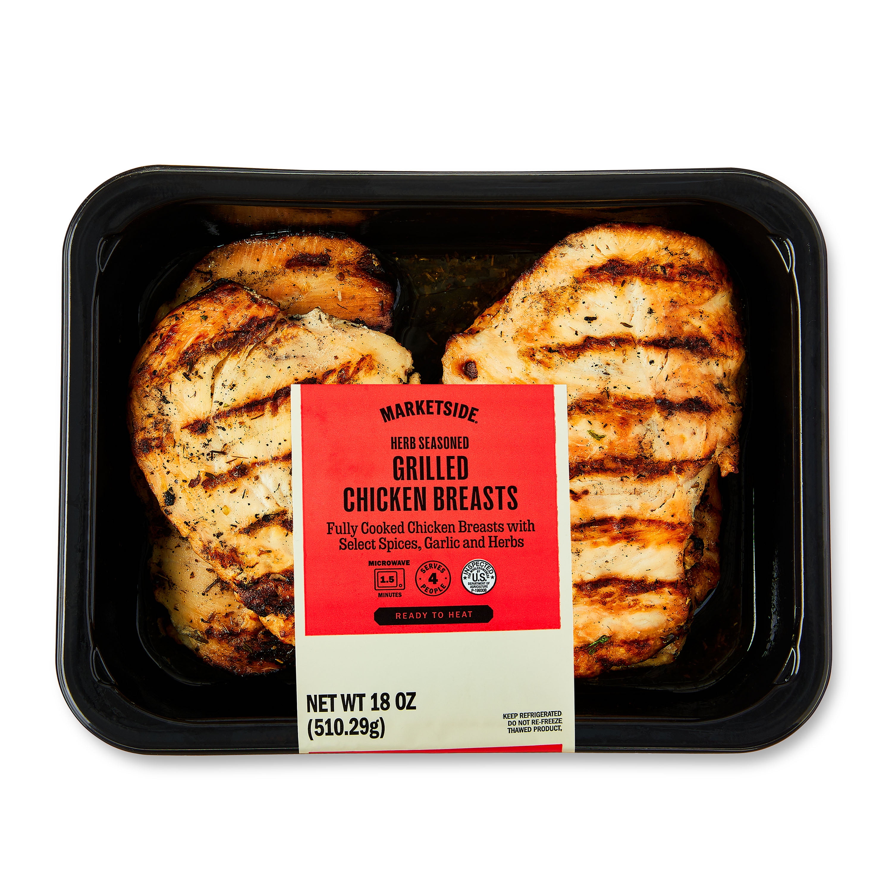 HORMEL SQUARE TABLE Roasted Chicken Breasts Gravy Entrée