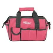 Hyper Tough 89-Piece Household Tool Set 12-Pocket Tool Bag, Pink