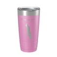 thumbnail image 1 of Wonder Lake Map Tumbler Travel Mug Insulated Laser Engraved Coffee Cup Alaska 20 oz Light Purple, 1 of 1