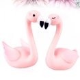 thumbnail image 3 of EeaseMX 1 par de adornos de dibujos animados de pájaros nórdicos, artesanía creativa, regalo de Año Nuevo, decoración de bodas, accesorios para tartas, accesorio de decoración del hogar (rosa), 3 of 7