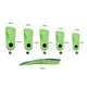 thumbnail image 5 of EeaseMX Plantillas ortopédicas para corrección de piernas con forma XO, talla M (verde), 5 of 7