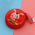 thumbnail image 4 of Women Coin Purse Cartoon Pattern Smooth Zipper Girls Earphone Bag Ladies Round Square Money Key Bag Mini Wallet for Christmas, 4 of 7