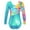 Colorful Tie Dye, variant on MSemis Kids Girls Shiny Metallic Gymnastics Ballet Dance Leotard