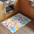 thumbnail image 3 of Easter Bathroom Rug Washable 2x3 Entryway Rug Non Slip Spring Country Colorful Eggs Flower Leaf Plant Front Door Mat Low Pile Indoor Doormat Throw Floor Carpet for Kitchen Bedroom Entrance, 3 of 8