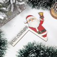 thumbnail image 4 of Decoración del marco de la puerta de Navidad Decoración del ornamento de madera de Papá Noel, 4 of 4