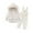 White, variant on XXWXYD Toddler Boys Girls Snowsuit Set, Hooded Down Jacket & Ski Bib Pants, Baby Winter Jumpsuit Coat Kids Outwear 12M-5T, Windproof Insulated 2 Piece