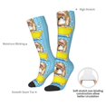 thumbnail image 4 of Naloa Dog Takes a Bath in the Bathtub Thigh High Socks Extra Long Stretchy Sock Women Over Knee High Opaque Stocking Daily Wear, 4 of 6