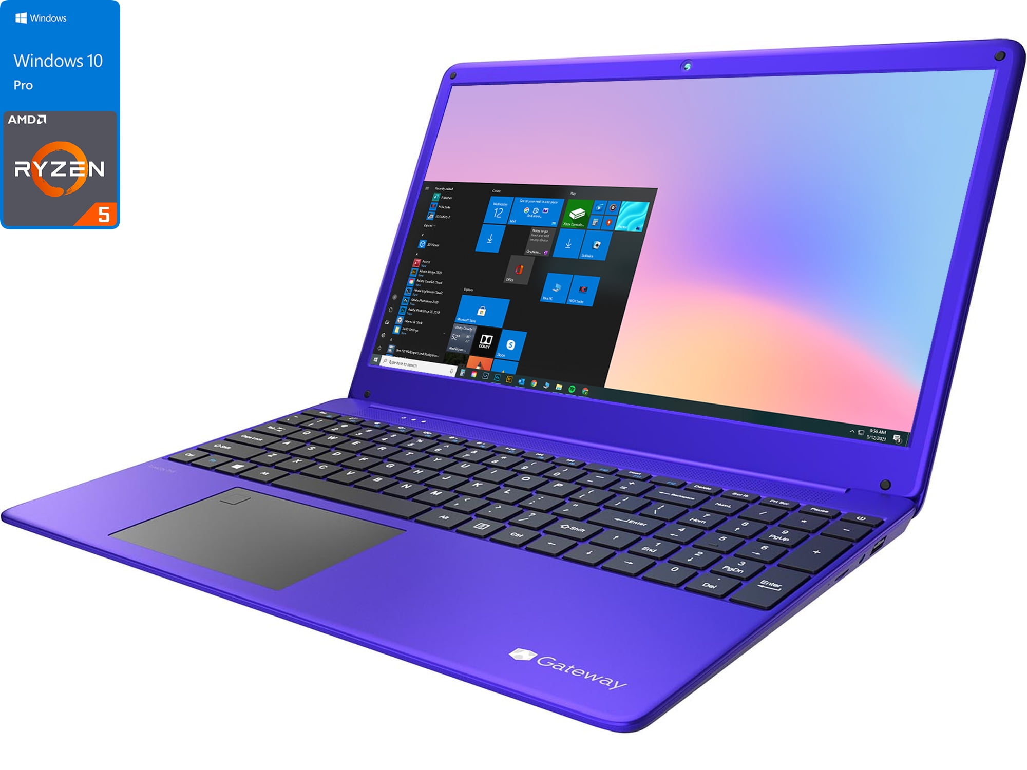 Gateway Ultra Slim Notebook, 15.6" IPS FHD Display, AMD Ryzen 5 3450U