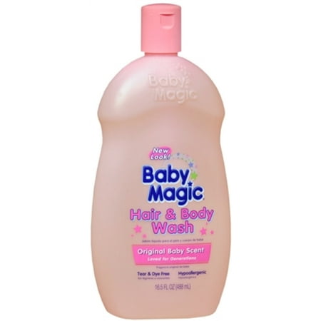 Baby Magic Hair & Body Wash Original Baby Scent 16.50 oz (Pack of
