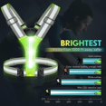 thumbnail image 2 of Led Light Up Running Vest Reflective Vest For Walking At Night, High Visibility Night Running Gear Rechargeable Adjustable Running Lights For Runners, 2 of 5
