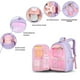 thumbnail image 4 of (morado)Mochila escolar rosa para niñas, útiles escolares, útiles escolares bonitos para la vuelta al cole, los mejores regalos de graduación para niñas, 4 of 5