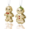thumbnail image 2 of Swarovski 5281766 GINGERBREAD COUPLE ORNAMENT SET, 2 of 2