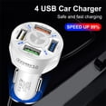 thumbnail image 1 of WREESH Universal Car Charger Fast Charge Adapter For DJI MAVIC Mini Drone 3A 4USB Port, 1 of 9